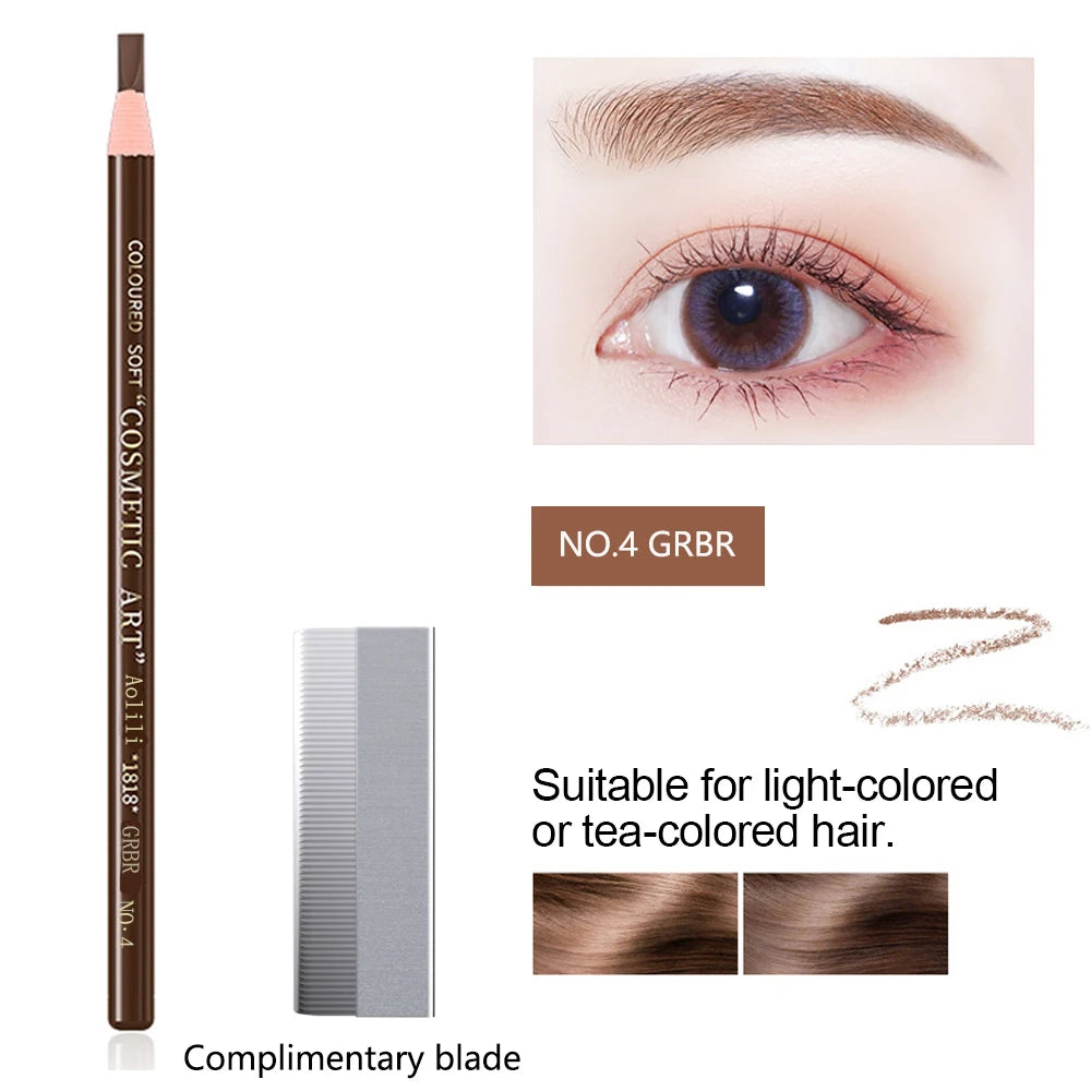 Eyebrow Pencil Waterproof Eyebrow Enhancers Long Lasting Brow  Cosmetics Professional Makeup Brow Lift Feather Eyebrow Pencil