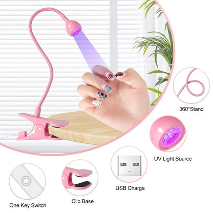 Nail Dryer LED Nail Lamp UV Lamp for Curing All Gel Nail Polish, 360 Degree Swivel to Free Your Hands, For Home Salon Tools