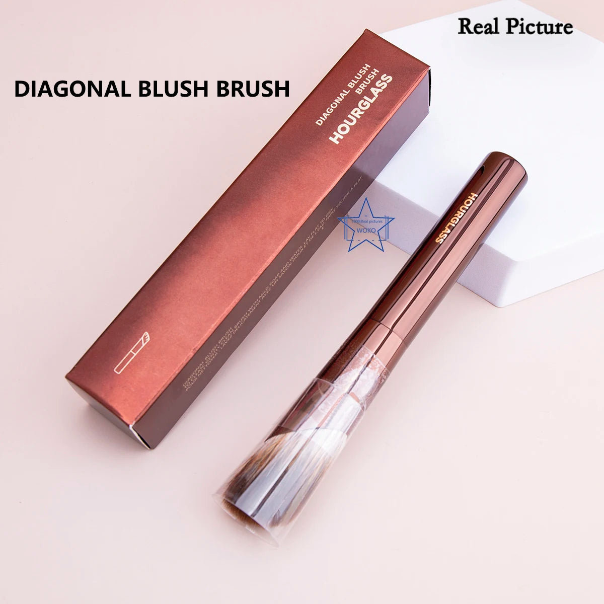 Hourglass Makeup Brushes Powder Foundation Contour Cream Blush Bronzer Make Up Brush Eyeshadow liner Smudge Brush Single branch