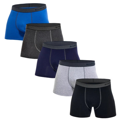 5Pcs Men's Panties Cotton Boxer Sexy Man Boxers Underwear Shorts Lots Male Boxershorts Set Family Underpants Brands