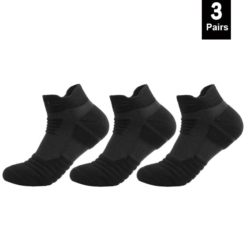 1/3 Pairs Anti-slip Football Socks Men Cotton Sock Short Long Tube Soccer Basketball Sport Socks Breathable Deodorous Sock 39-45