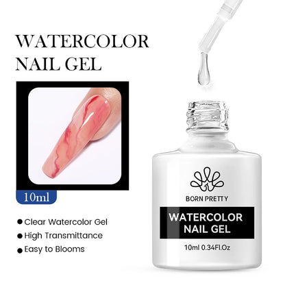 BORN PRETTY 15/10ML 6 IN 1 Nail Glue Gel for Acrylic Nails Soak off Base Gel Top Coat UV Extension Nail Gel False Nail Tips Gel