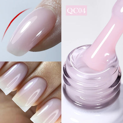 BORN PRETTY 15/10ML 6 IN 1 Nail Glue Gel for Acrylic Nails Soak off Base Gel Top Coat UV Extension Nail Gel False Nail Tips Gel