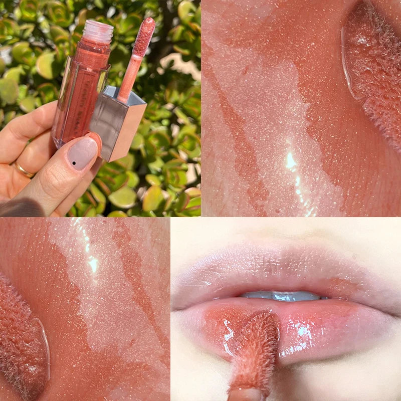 FB Gloss Bomb Cream Color Drip Lip Cream&Heat Makeup Liquid Lipstick Moisturizing Plumper Long Lasting Lipgloss 9ml