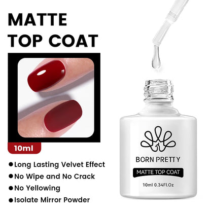 BORN PRETTY 15/10ML 6 IN 1 Nail Glue Gel for Acrylic Nails Soak off Base Gel Top Coat UV Extension Nail Gel False Nail Tips Gel