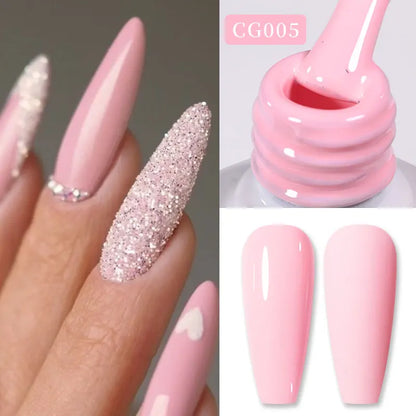 BORN PRETTY 15/10ML 6 IN 1 Nail Glue Gel for Acrylic Nails Soak off Base Gel Top Coat UV Extension Nail Gel False Nail Tips Gel