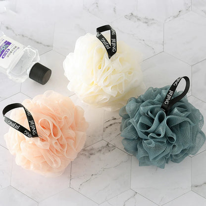 Soft Mesh Bath Sponge Balls Body Cleaner Exfoliating Scrubbers Bath Ball Nylon Cleaning Brushes Shower Puff High-End Bath Flower