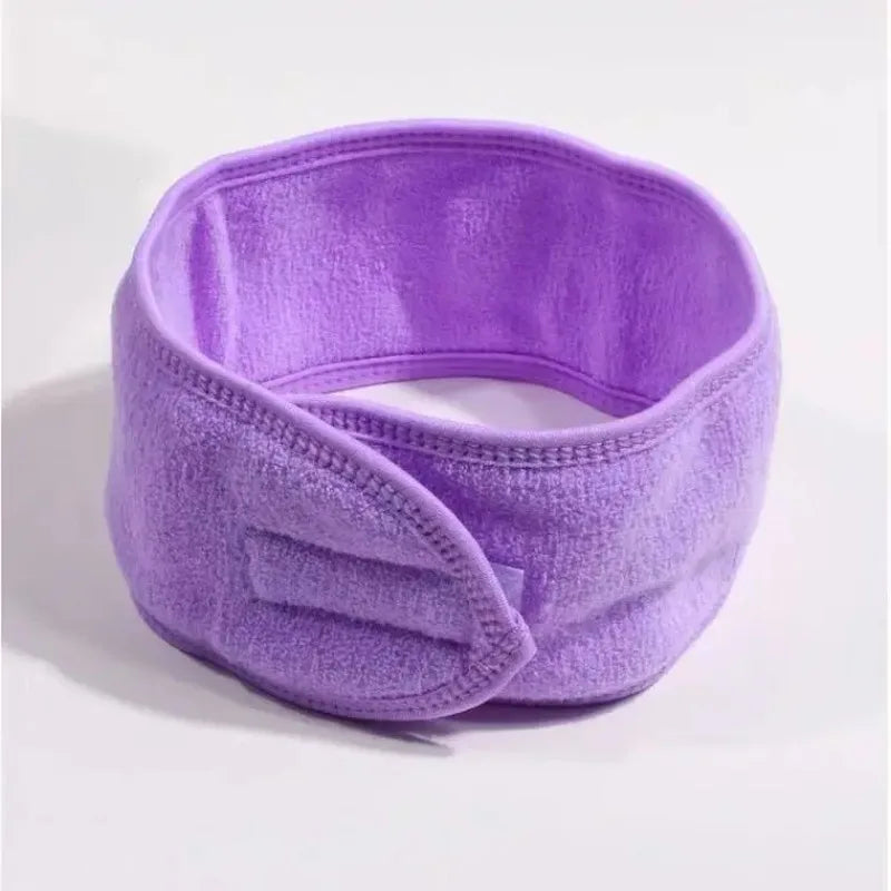 Soft Toweling Hair Accessories Girls Headbands for Face Washing Bath Makeup Hair Band for Women Adjustable SPA Facial Headband