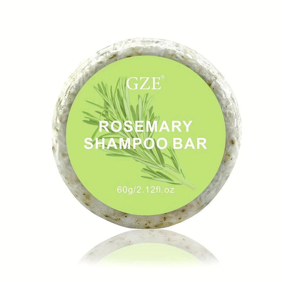 GZE Rosemary Shampoo Soap| Deep Cleansing Oil Control Beauty Hair Care Hair Strengthens Essential Oil Shampoo Bar Moisturizing