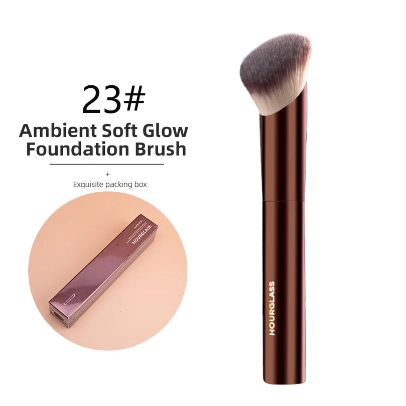 Hourglass Makeup Brushes Powder Foundation Contour Cream Blush Bronzer Make Up Brush Eyeshadow liner Smudge Brush Single branch