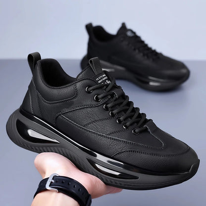 Men Casual Shoes 100% Cowhide Genuine Leather Shoes Classic Mens Fashion Breathable Retro Training Shoes Sport Flat Shoes Male