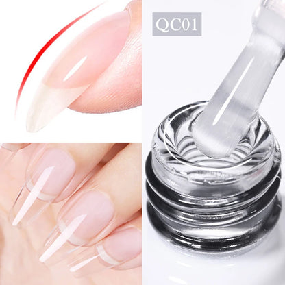 BORN PRETTY 15/10ML 6 IN 1 Nail Glue Gel for Acrylic Nails Soak off Base Gel Top Coat UV Extension Nail Gel False Nail Tips Gel