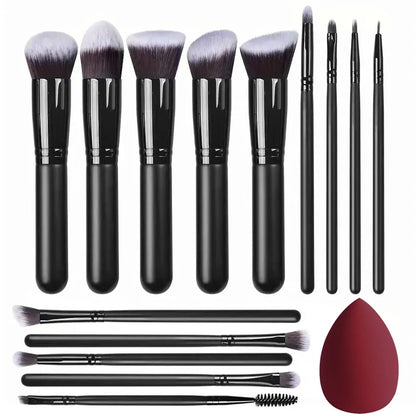 NEW 14PCS Makeup Brushes Set  Soft Fluffy Foundation Blush Powder Eyeshadow Blending Female Cosmetics Beauty Tool Christmas gift