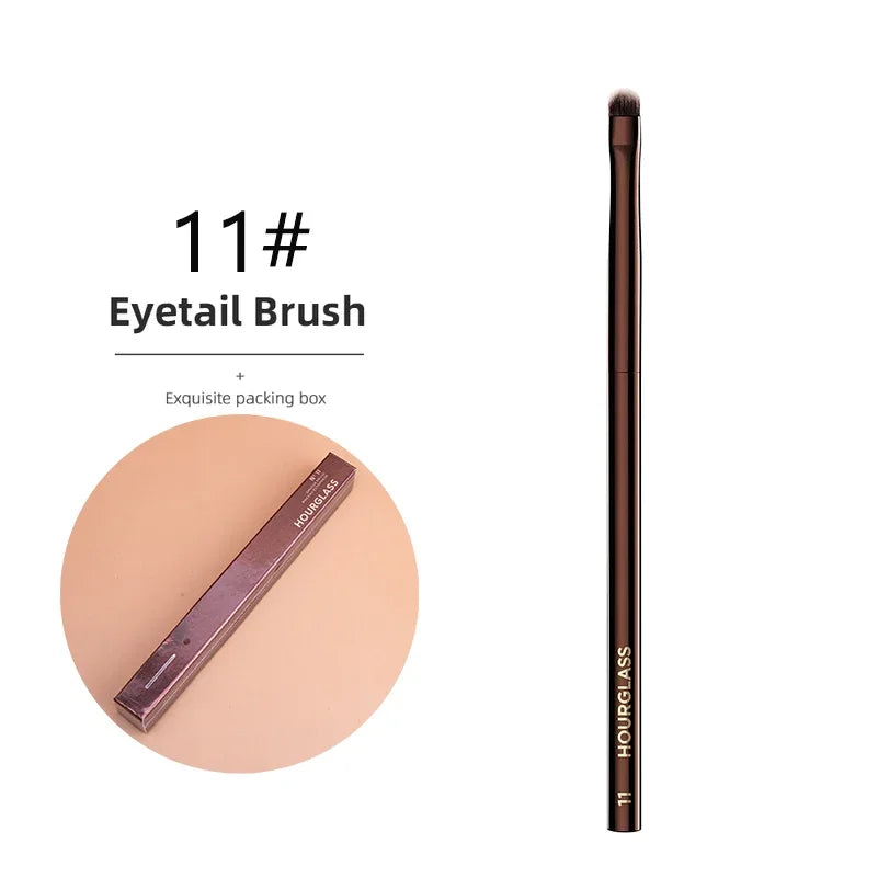 Hourglass Makeup Brushes Powder Foundation Contour Cream Blush Bronzer Make Up Brush Eyeshadow liner Smudge Brush Single branch