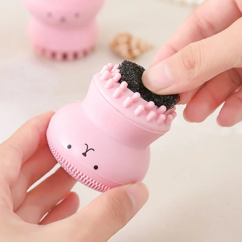 Silicone Face Cleansing Brush Facial Deep Pore Skin Care Scrub Cleanser Tool New Mini Beauty Soft Deep Cleaning Exfoliator Tool