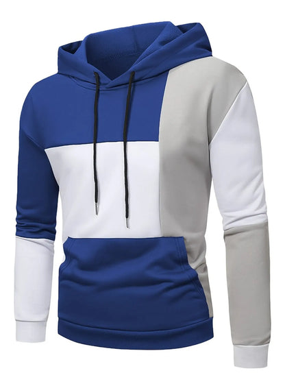 Men's Hoodie Hooded Color Block Pocket Sports & Outdoor Streetwear Cool Casual Spring & Fall Clothing Apparel Hoodies Sweatshirt