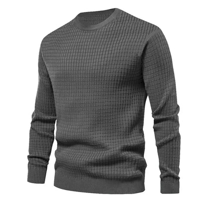 New Men's Crew Neck Sweatshirts Solid Color Large Sweatwear Spring Outdoor Jogging Tops