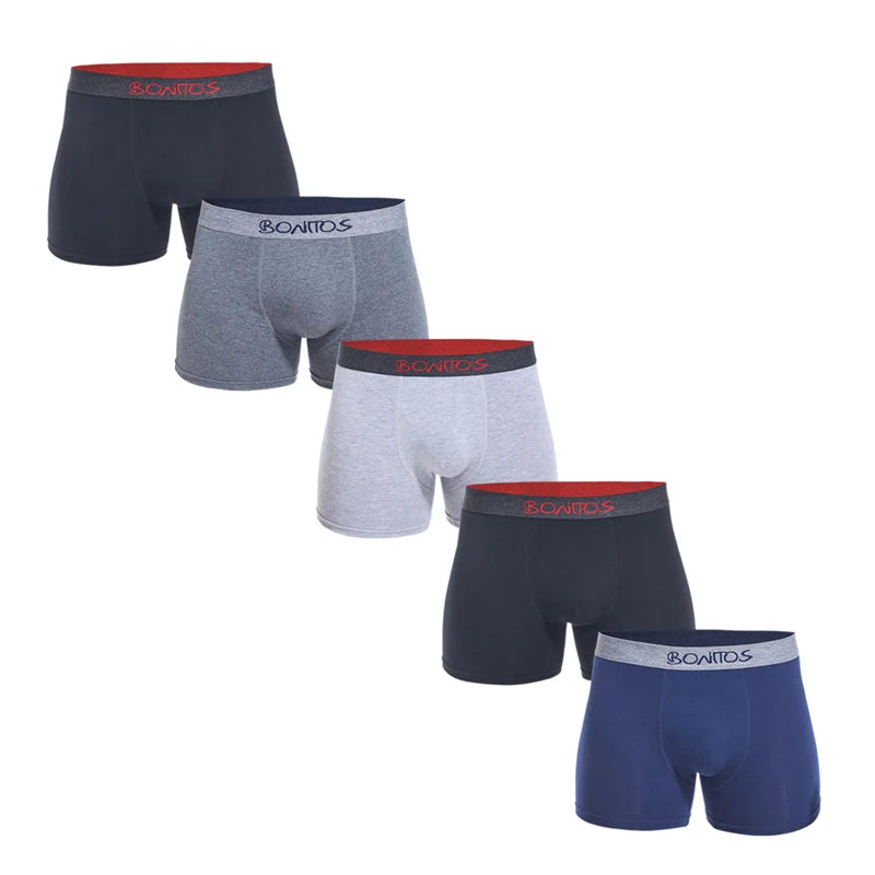 5Pcs Men's Panties Cotton Boxer Sexy Man Boxers Underwear Shorts Lots Male Boxershorts Set Family Underpants Brands