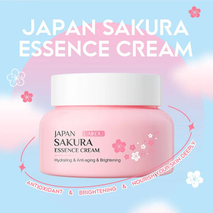 LAIKOU 60g Japan Sakura Essence Face Cream Cherry Blossom Facial Cream Moisturizing Firming  Korean Skin Care