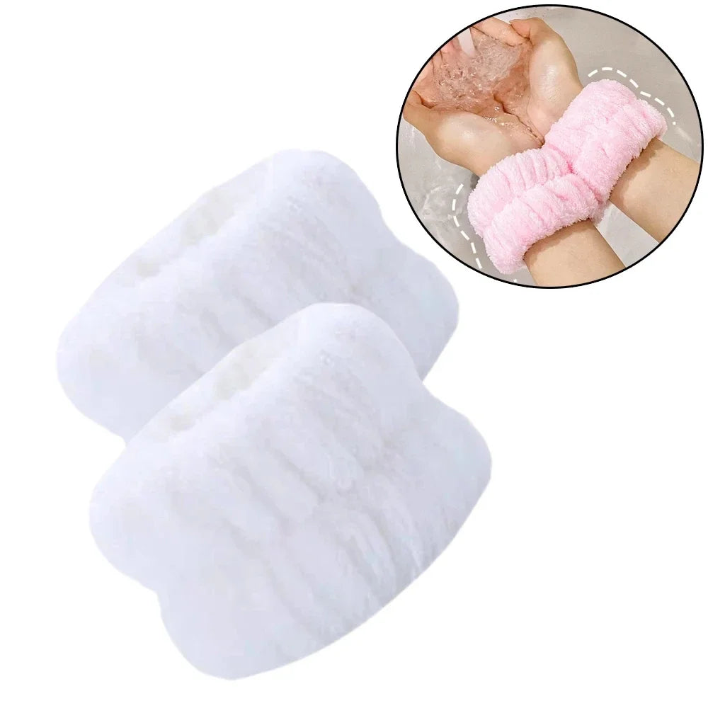 Soft Toweling Hair Accessories Girls Headbands for Face Washing Bath Makeup Hair Band for Women Adjustable SPA Facial Headband