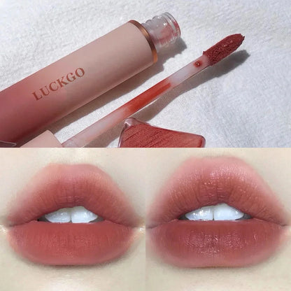 Velvet Matte Lipstick Cream Sexy Red Lip Tint Moisturizing Long Lasting Lip Gloss Waterproof Makeup Korean Cosmetics 6 Color