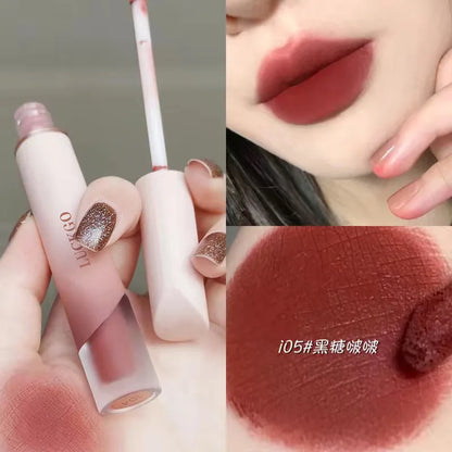 Velvet Matte Lipstick Cream Sexy Red Lip Tint Moisturizing Long Lasting Lip Gloss Waterproof Makeup Korean Cosmetics 6 Color