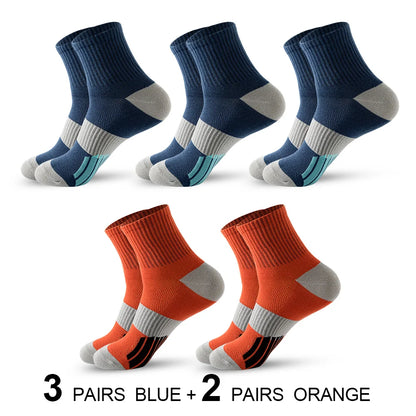 Men's Ankle Socks with Cushion Athletic Running Socks Breathable Comfort for 5 Pairs Lot Sports Sock for men