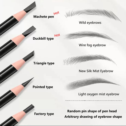 Eyebrow Pencil Waterproof Eyebrow Enhancers Long Lasting Brow  Cosmetics Professional Makeup Brow Lift Feather Eyebrow Pencil