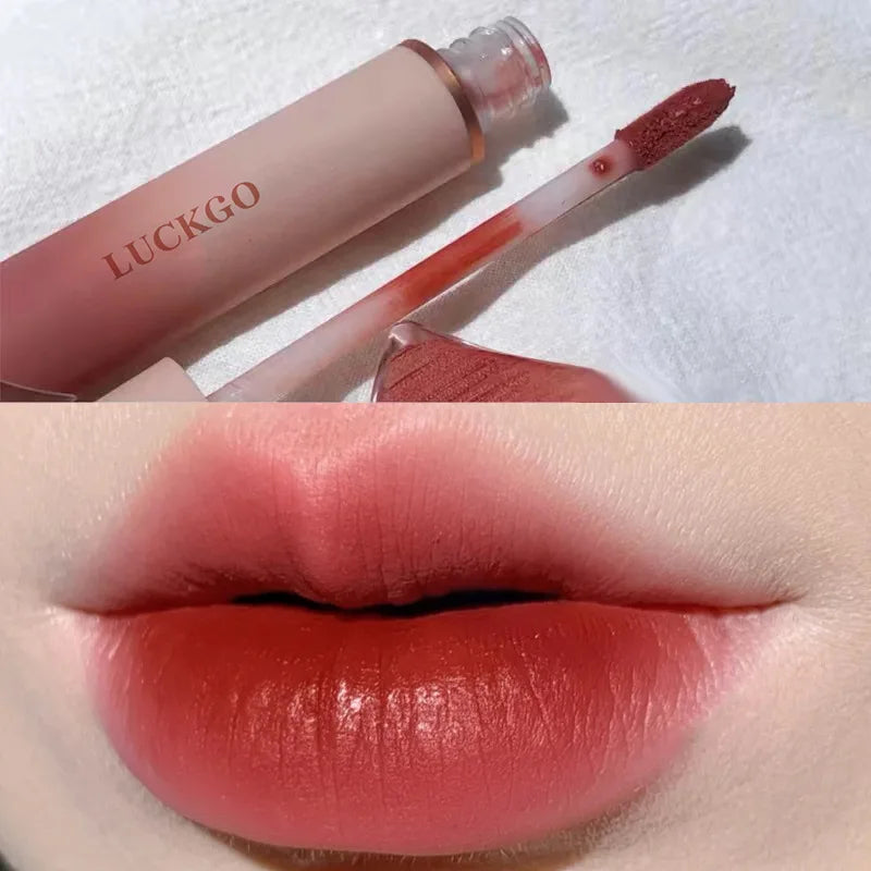 Velvet Matte Lipstick Cream Sexy Red Lip Tint Moisturizing Long Lasting Lip Gloss Waterproof Makeup Korean Cosmetics 6 Color