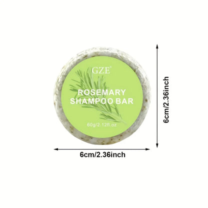 GZE Rosemary Shampoo Soap| Deep Cleansing Oil Control Beauty Hair Care Hair Strengthens Essential Oil Shampoo Bar Moisturizing