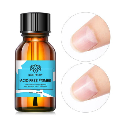 BORN PRETTY 15/10ML 6 IN 1 Nail Glue Gel for Acrylic Nails Soak off Base Gel Top Coat UV Extension Nail Gel False Nail Tips Gel