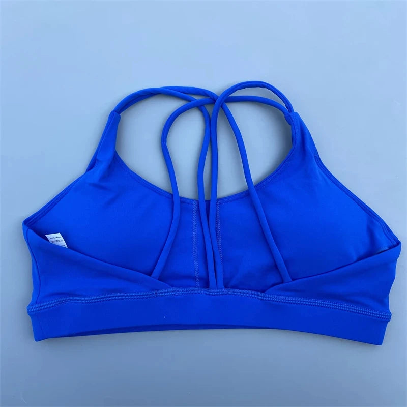 Solid Color soft high strength Women Fitness Bra Tight Sport Top Comprehensive Training Gym Yoga Underwear  Tight With Chest Pad